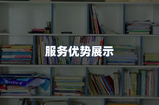 服务优势展示